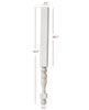 HB41225P-34-1/2 Slender Georgian Vanity Leg