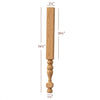 HB41225P-34-1/2 Slender Georgian Vanity Leg