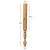 HB41225P-34-1/2 Slender Georgian Vanity Leg