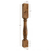 BAR12350P Williamsburg Medium Round Plain Kitchen Bar Post