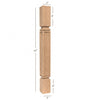 BAR22300-FW Mission Small Recessed Window Kitchen Bar Post