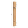 BAR22300-FW Mission Small Recessed Window Kitchen Bar Post