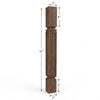 BAR22300-FW Mission Small Recessed Window Kitchen Bar Post
