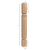 BAR22300-FW Mission Small Recessed Window Kitchen Bar Post