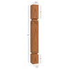 BAR22350-FW Mission Small Recessed Window Kitchen Bar Post