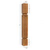 BAR22350-FW Mission Small Recessed Window Kitchen Bar Post