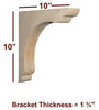 BB-002-OH Overhang Scalloped Bar Bracket