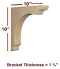 BB-002-OH Overhang Scalloped Bar Bracket