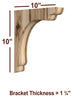 BB-002-OH Overhang Scalloped Bar Bracket