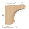 BB-009-L Large Nantucket Traditional Bar Bracket