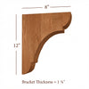 BB-010-L Large Manchester Wood Bar Bracket