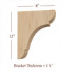 BB-010-L Large Manchester Wood Bar Bracket