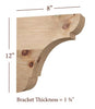 BB-010-L Large Manchester Wood Bar Bracket