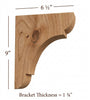 BB-010-M Medium Manchester Wood Bar Bracket