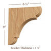 BB-010-M Medium Manchester Wood Bar Bracket