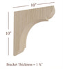 BB-010-OH Overhang Manchester Wood Bar Bracket