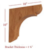 BB-010-OH Overhang Manchester Wood Bar Bracket