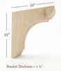 BB-010-OH Overhang Manchester Wood Bar Bracket