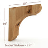 BB-010-OH Overhang Manchester Wood Bar Bracket