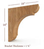 BB-010-OH Overhang Manchester Wood Bar Bracket
