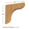 BB-010-OH Overhang Manchester Wood Bar Bracket