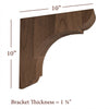 BB-010-OH Overhang Manchester Wood Bar Bracket