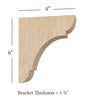 BB-010-XS Extra Small Manchester Wood Bar Bracket
