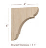 BB-010-XS Extra Small Manchester Wood Bar Bracket