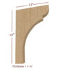 BB-110-BHC Bridge to Hutch Solid Wood Manchester Bar Bracket