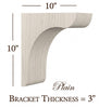 BB-301-OH Plain Overhang Kitchen Craftsman Bracket Corbel