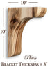 BB-301-OH Plain Overhang Kitchen Craftsman Bracket Corbel