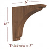 BB-302-HC Large Scalloped Range Hood Corbel