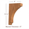 BB-302-L Large Scalloped Bar Bracket