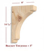 BB-302-L Large Scalloped Bar Bracket