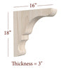 BB-304-HC Large Lexington Range Hood Corbel