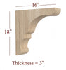 BB-304-HC Large Lexington Range Hood Corbel