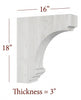 BB-309-HC Large Nantucket Range Hood Corbel