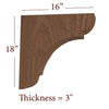BB-310-HC Large Manchester Traditional Range Hood Corbel