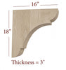 BB-310-HC Large Manchester Traditional Range Hood Corbel