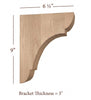 BB-310-M Medium Manchester Traditional Bar Bracket