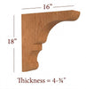 BB-404-HC Large Lexington Range Hood Corbel