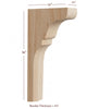 BB-404-TC Lexington Trim to Height Massive Island Corbel or Hood Corbel