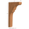BB-404-TC Lexington Trim to Height Massive Island Corbel or Hood Corbel
