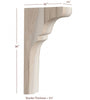 BB-404-TC Lexington Trim to Height Massive Island Corbel or Hood Corbel