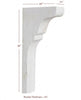 BB-404-TC Lexington Trim to Height Massive Island Corbel or Hood Corbel