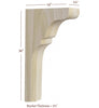 BB-404-TC Lexington Trim to Height Massive Island Corbel or Hood Corbel