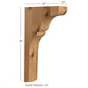 BB-404-TC Lexington Trim to Height Massive Island Corbel or Hood Corbel