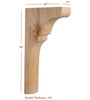 BB-404-TC Lexington Trim to Height Massive Island Corbel or Hood Corbel