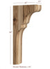 BB-404-TC Lexington Trim to Height Massive Island Corbel or Hood Corbel