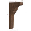 BB-404-TC Lexington Trim to Height Massive Island Corbel or Hood Corbel
